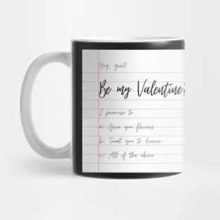 Be My Valentine? - Valentines Day Card Mug